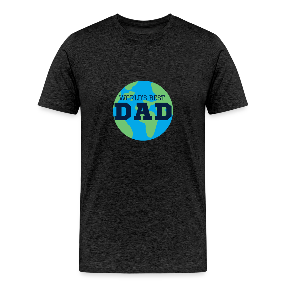 World's Best Dad Men's Premium T-Shirt - charcoal grey