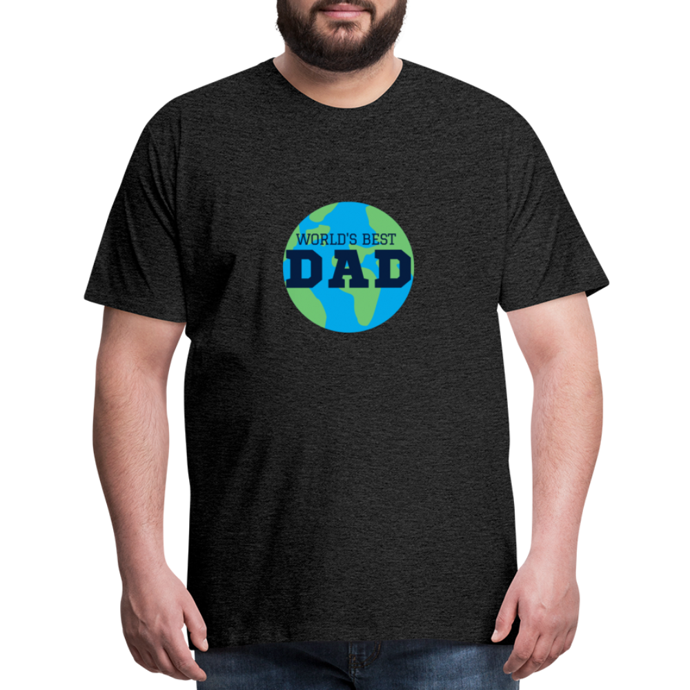 World's Best Dad Men's Premium T-Shirt - charcoal grey