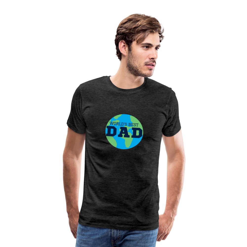 World's Best Dad Men's Premium T-Shirt - charcoal grey