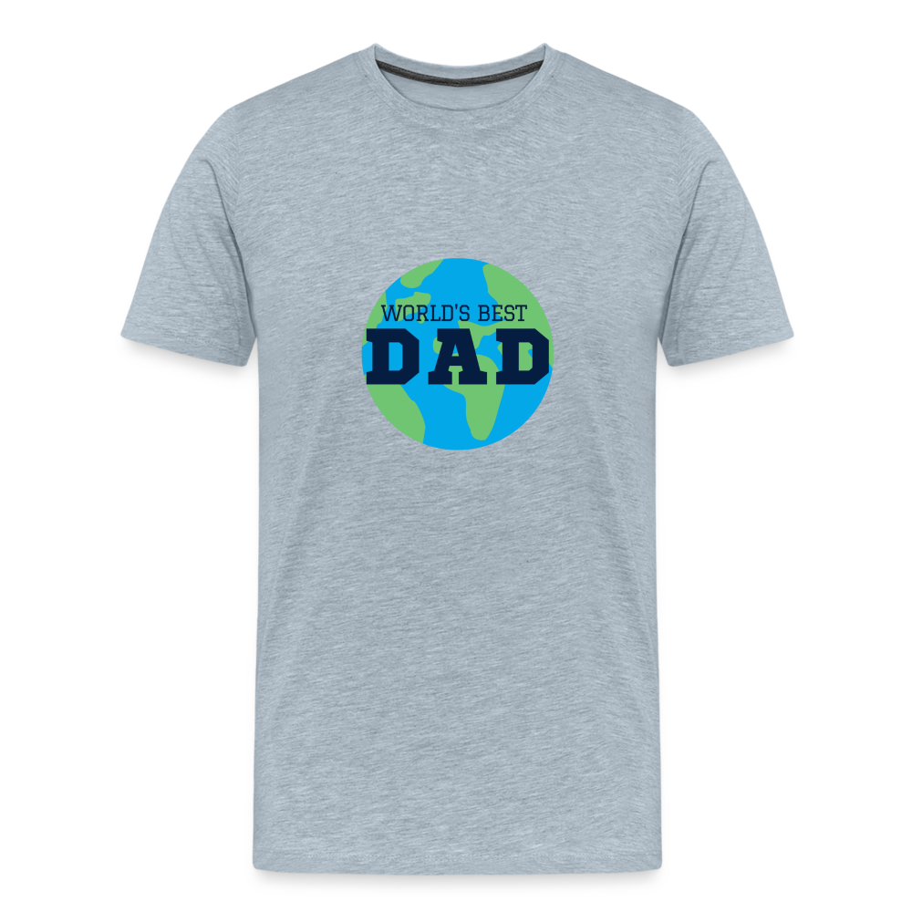 World's Best Dad Men's Premium T-Shirt - heather ice blue