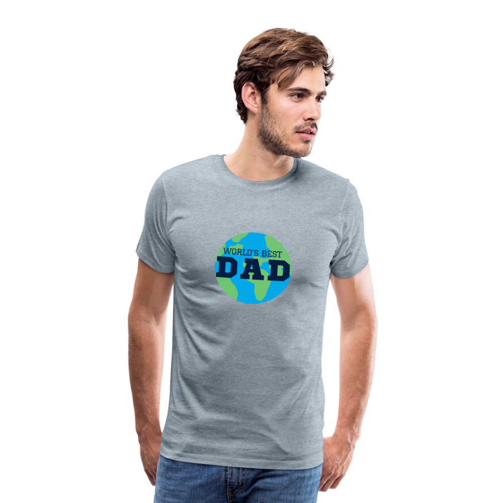 World's Best Dad Men's Premium T-Shirt - heather ice blue