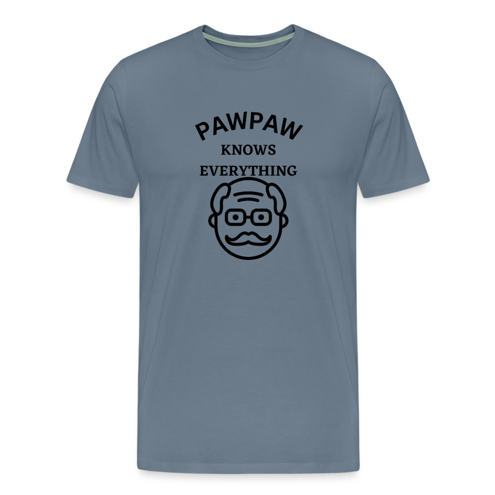 Pawpaw Knows Everything - steel blue