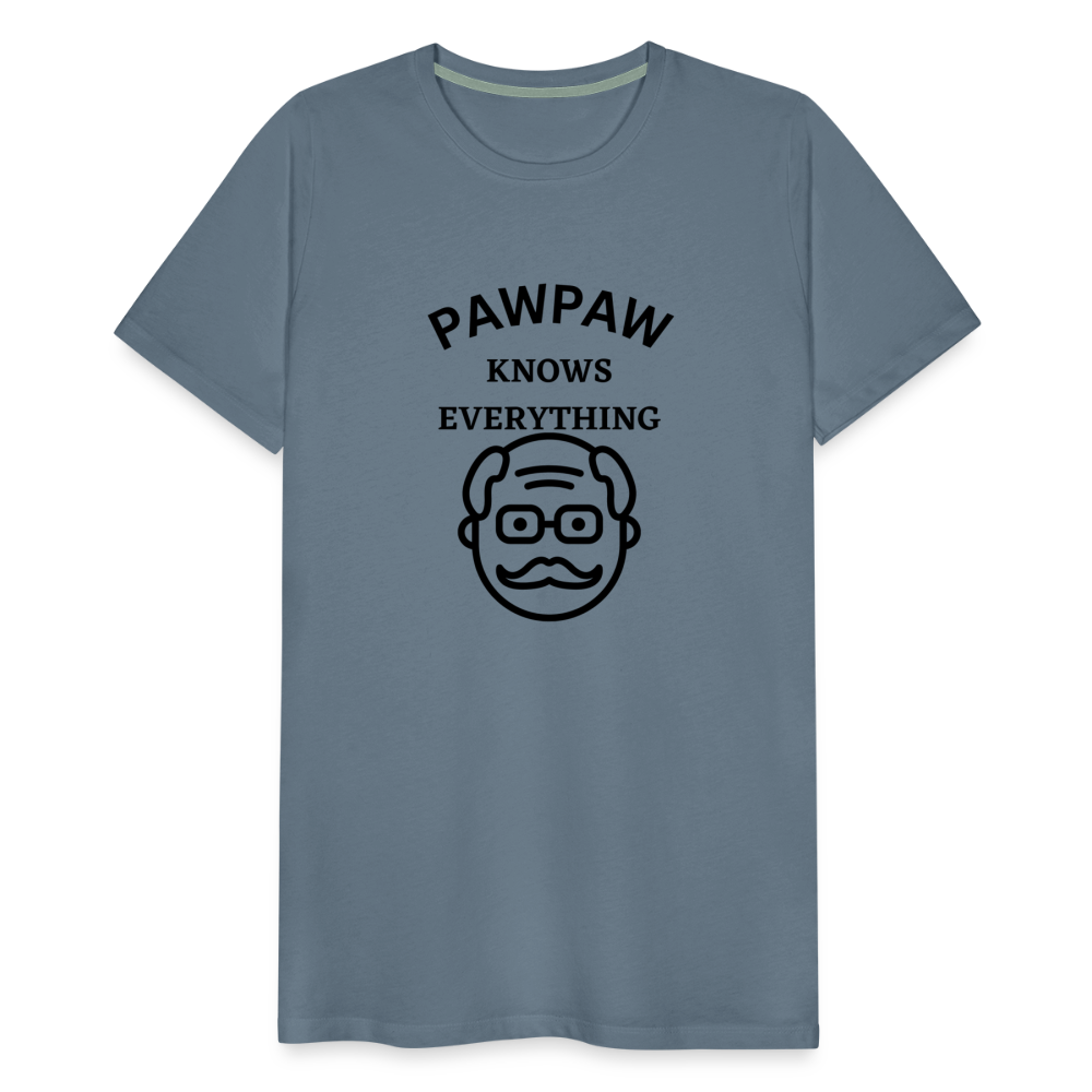 Pawpaw Knows Everything - steel blue