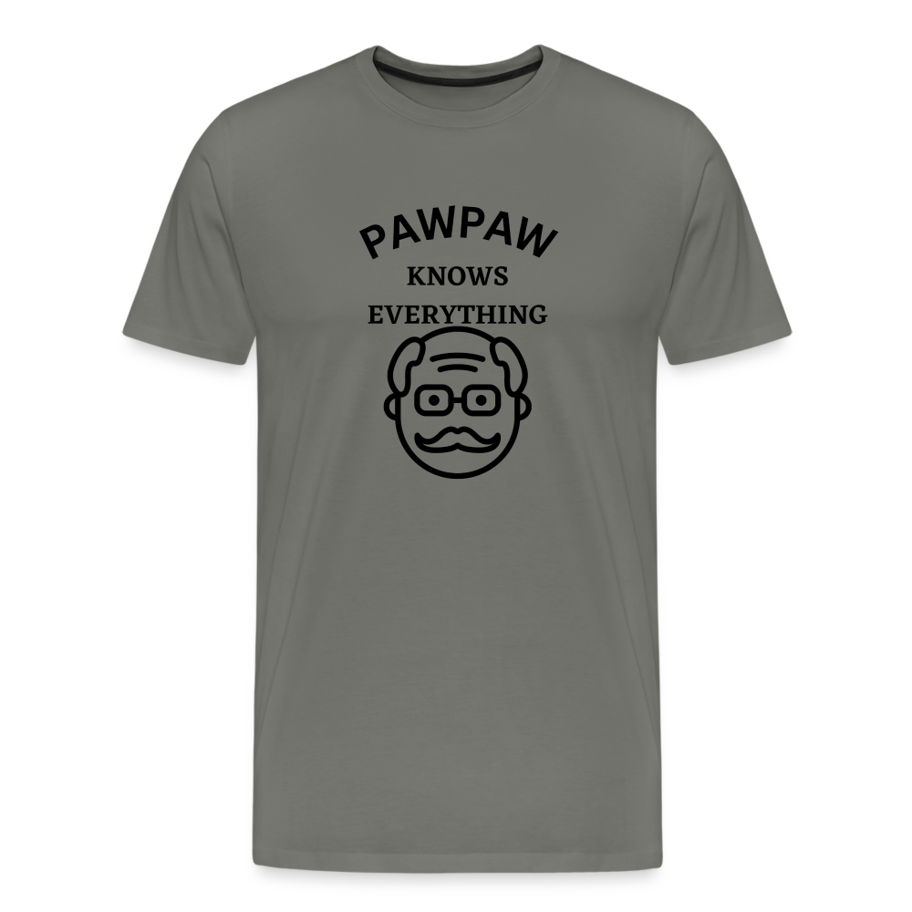 Pawpaw Knows Everything - asphalt gray