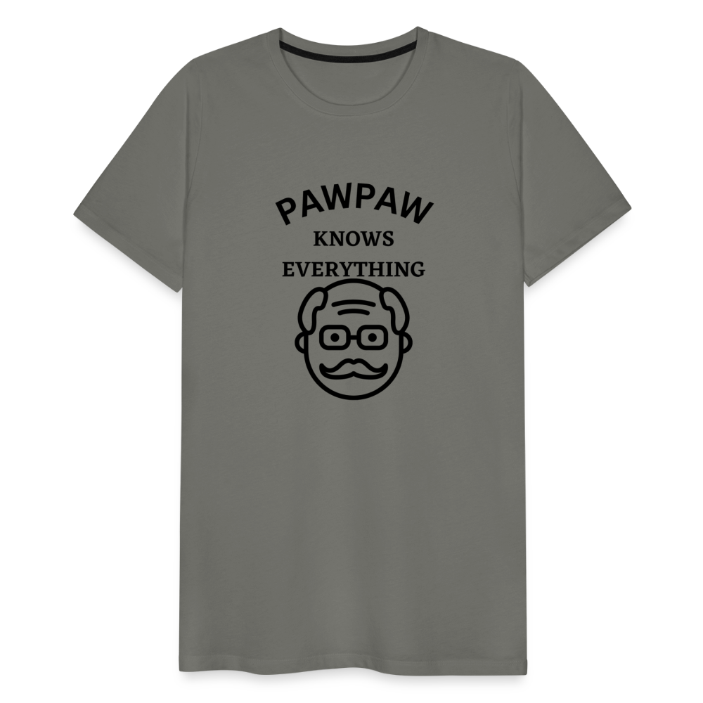 Pawpaw Knows Everything - asphalt gray