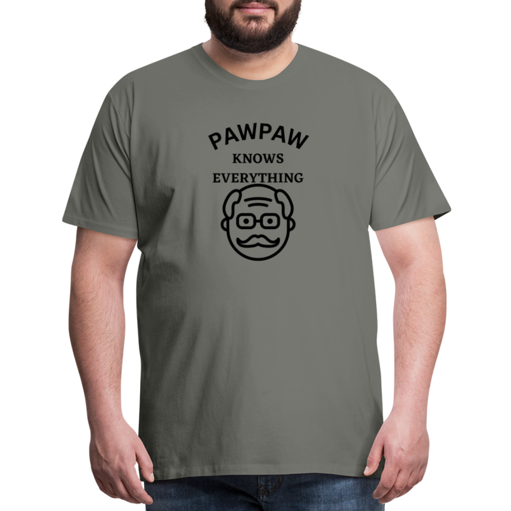 Pawpaw Knows Everything - asphalt gray