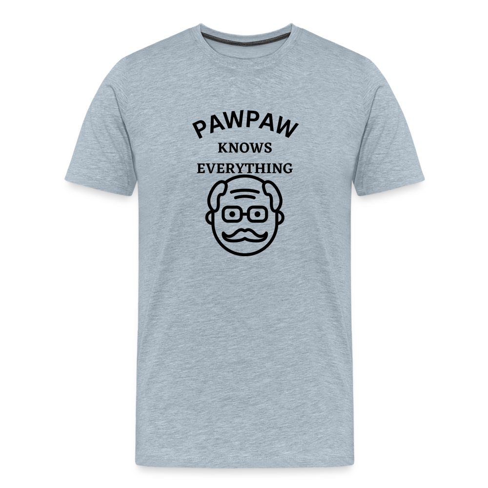 Pawpaw Knows Everything - heather ice blue