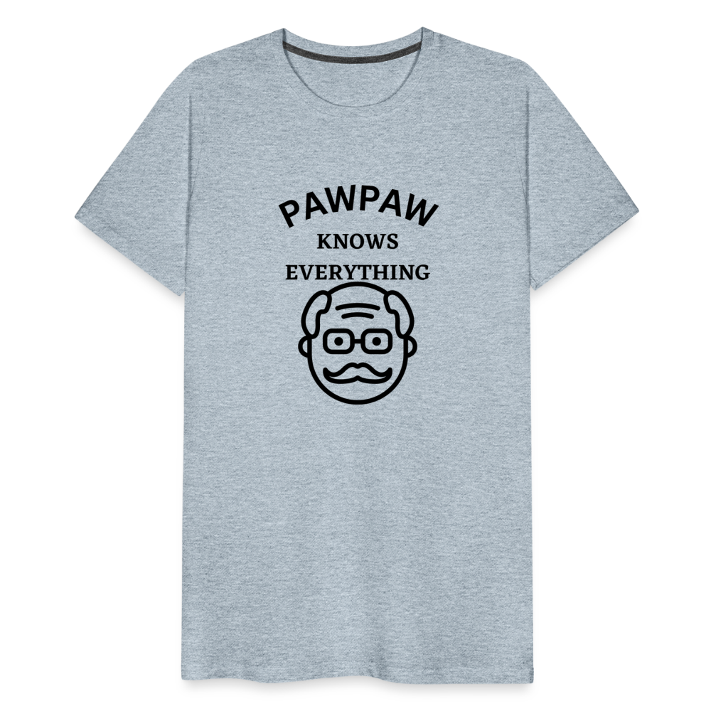 Pawpaw Knows Everything - heather ice blue