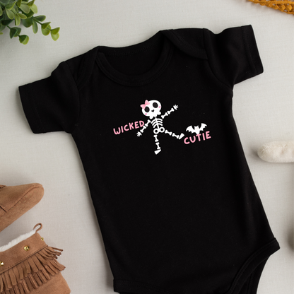 cute baby halloween funny baby trick or treat outfit ideas, one-of-a-kind cute little clothes, baby gear, trick or treat outfit, halloween outfit trick or treat baby romper 1st halloween black wicked cutie