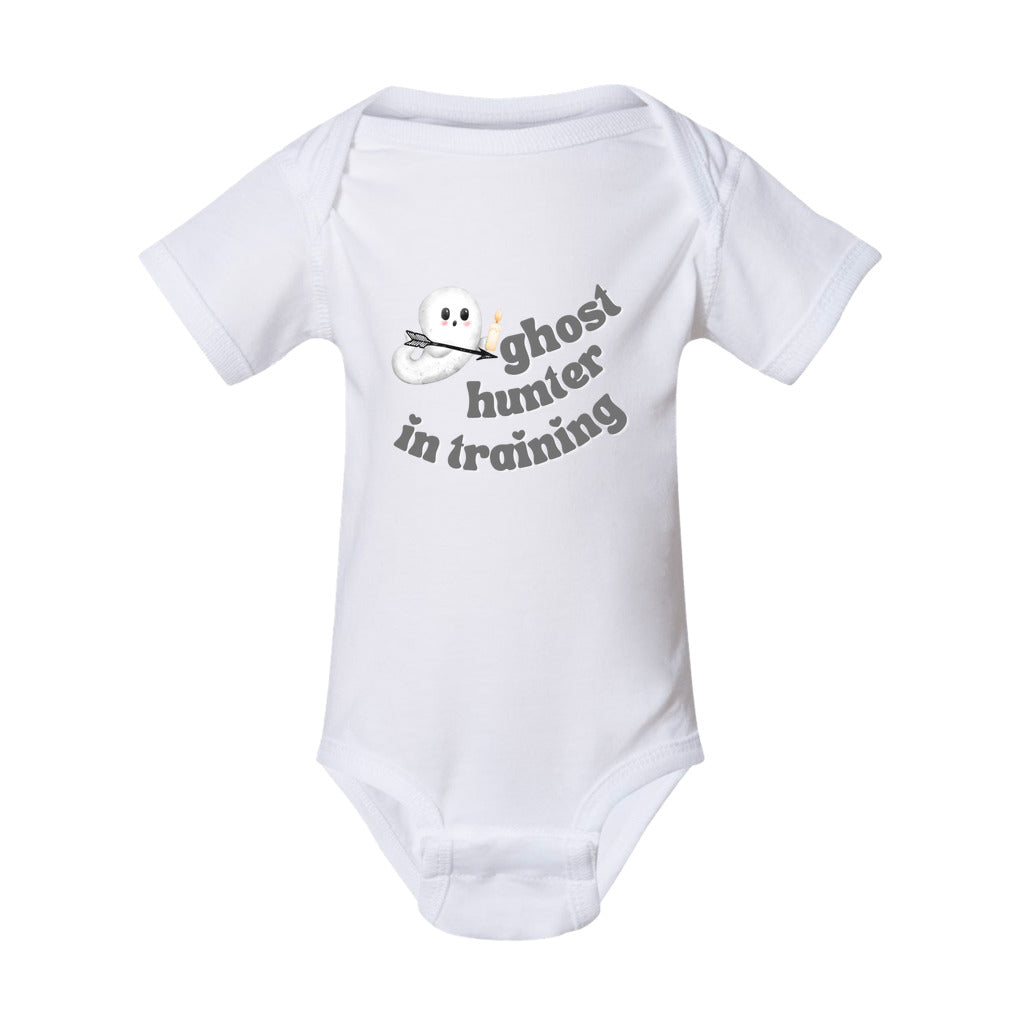 white ghost hunter baby halloween first outfit