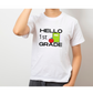 Hello 1st Grade | Back to School Unisex Tee | Personalized First Day Of School T-Shirt | Unisex Size Gildan Tee Youth Heavy Cotton T-Shirt