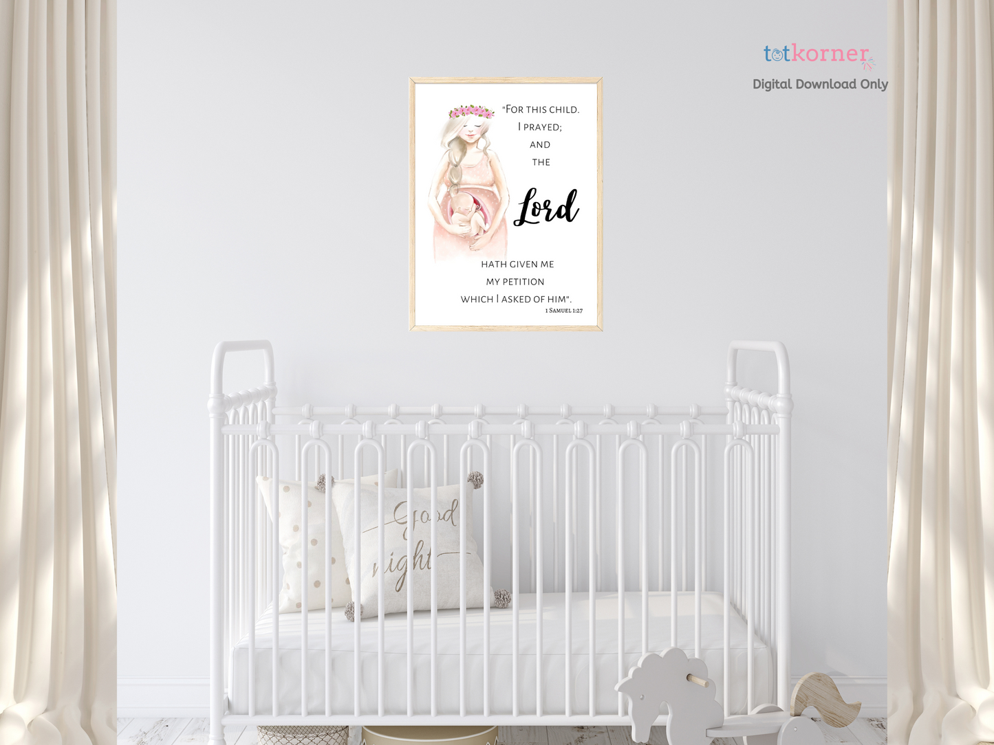 For this child I | Digital Christian I | bible verse svg for you I prayed | rose and sage | digital christian i | for this baby i have prayed pregnancy announcement | for this child we have prayed  print | bible verse for this child I have prayed