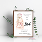 For this Child We Have Prayed Sign | For This Child I Have Prayed, Bible Verse art print, Nursery wall art, Typography quote - Digital Download | Watercolor Printable in Pink and Black digital print file