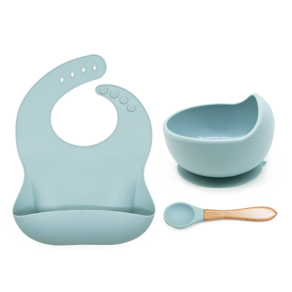 Set of 3 Baby Bowls (Blue)