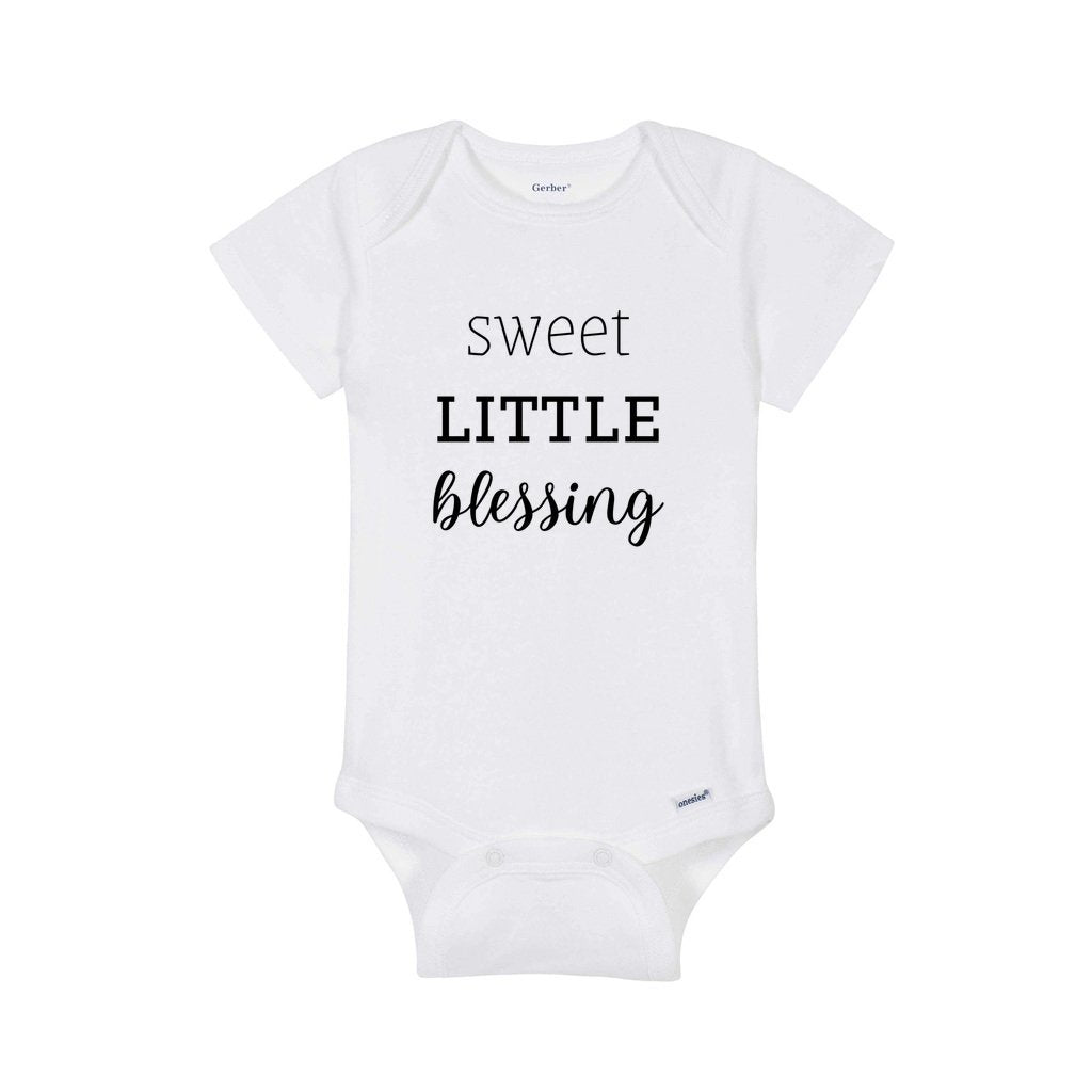 Sweet Little Blessing Baby Bodysuit Pregnancy Announcement