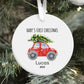 baby's first Christmas ornament, Christmas decor, personalized