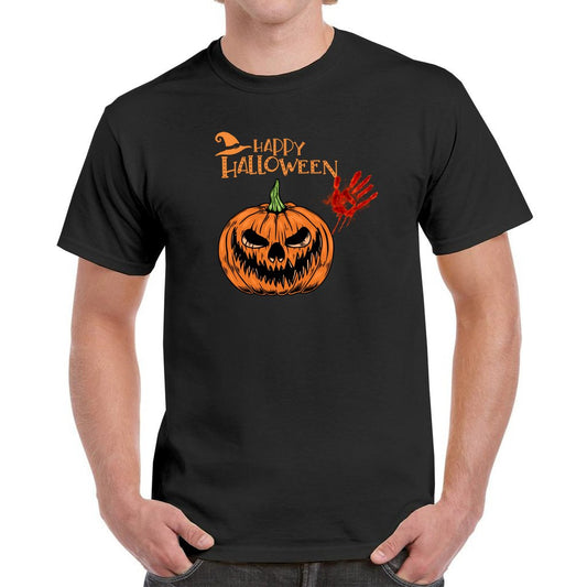 halloween, funny trick or treat, halloween party outfit ideas for men, pumpkin t shirt