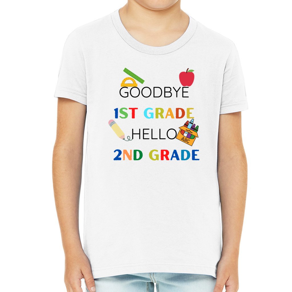 Goodbye 1st Grade Hello 2nd Grade First Day of School Shirt