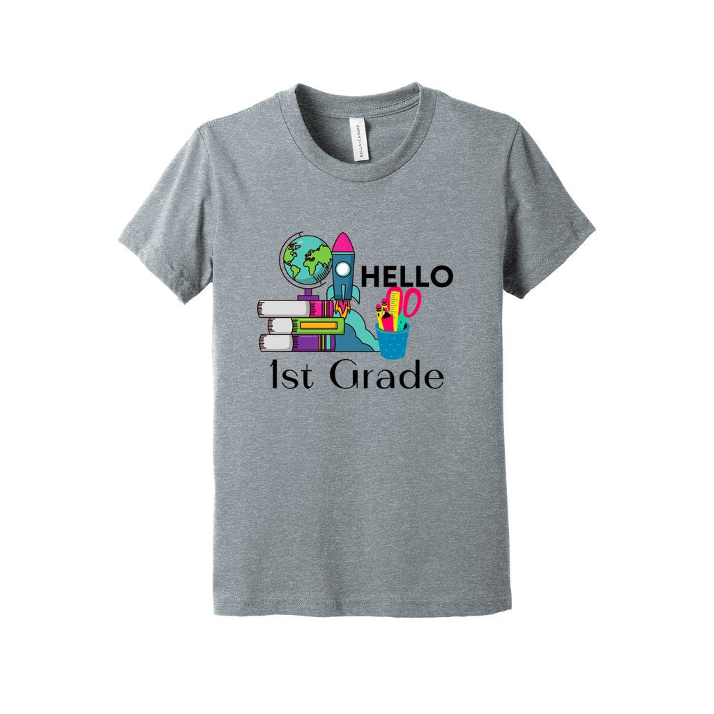 Hello 1st Grade Youth Jersey Unisex Tee