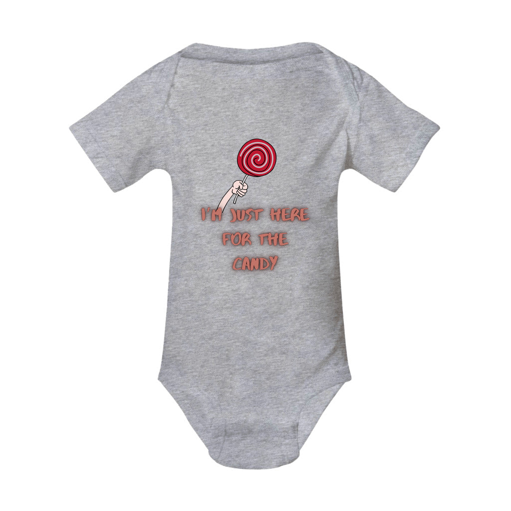 heather gray cute baby halloween funny baby trick or treat baby outfit ideas, one-of-a-kind baby clothes, baby gear, trick or treat baby clothes, halloween outfit trick or treat baby romper 1st halloween