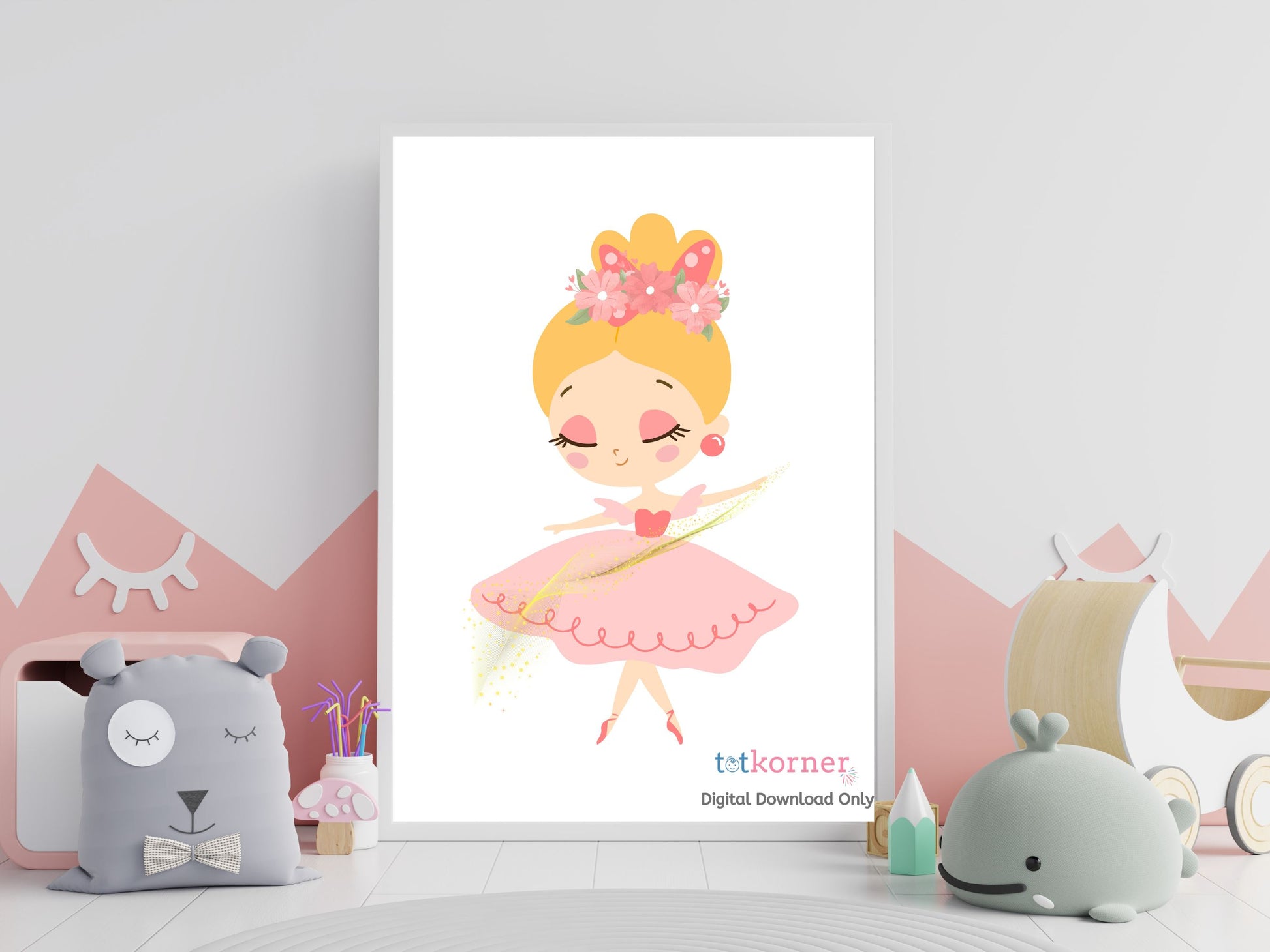 Ballerina Girl Bedroom Decor, Ballerina Art