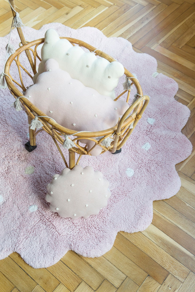 Little Biscuit Washable Rug  (Round)