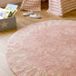 Round ABC Washable Rug (Vintage Nude-Natural )