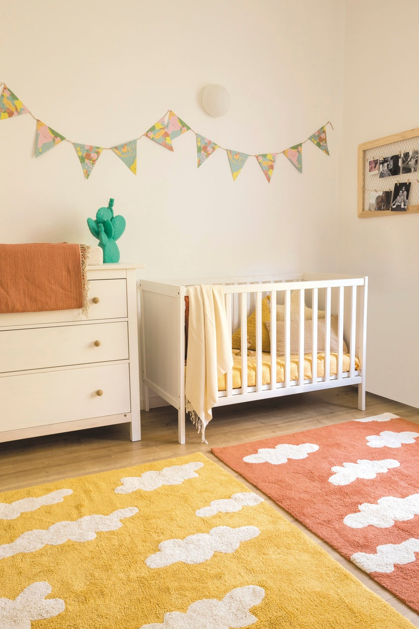 Yellow nursery hot sale rug