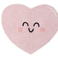 Pink Happy Heart Washable Nursery  Rug 