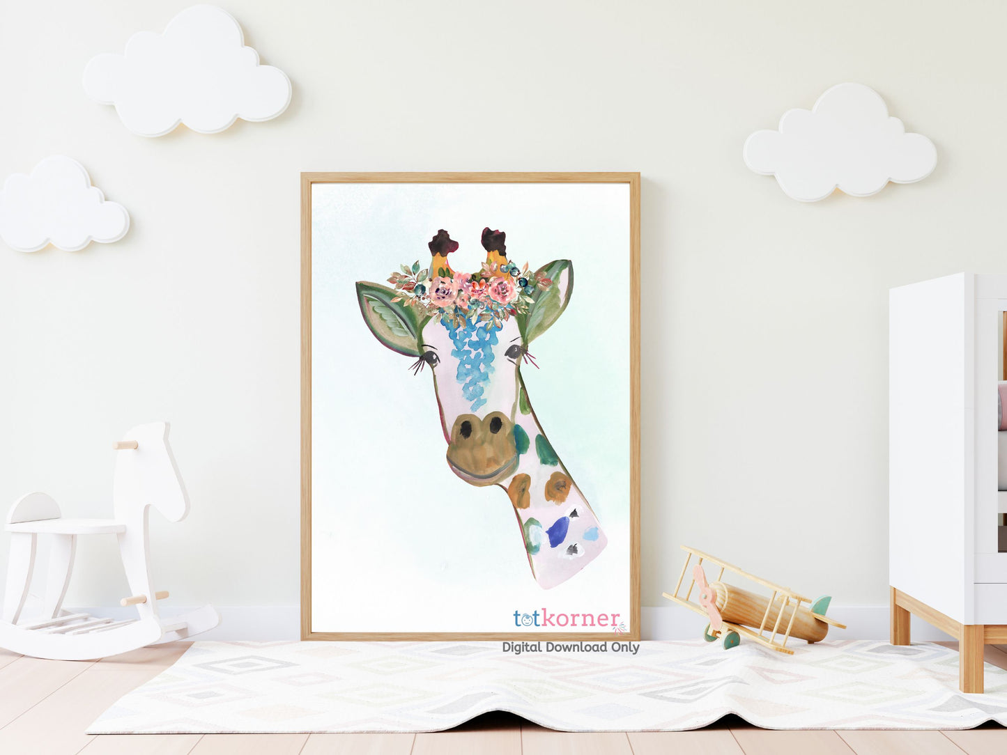 giraffe gift | babyshower gift | baby shower gift | animal printable | animal prints | digital wall art decor