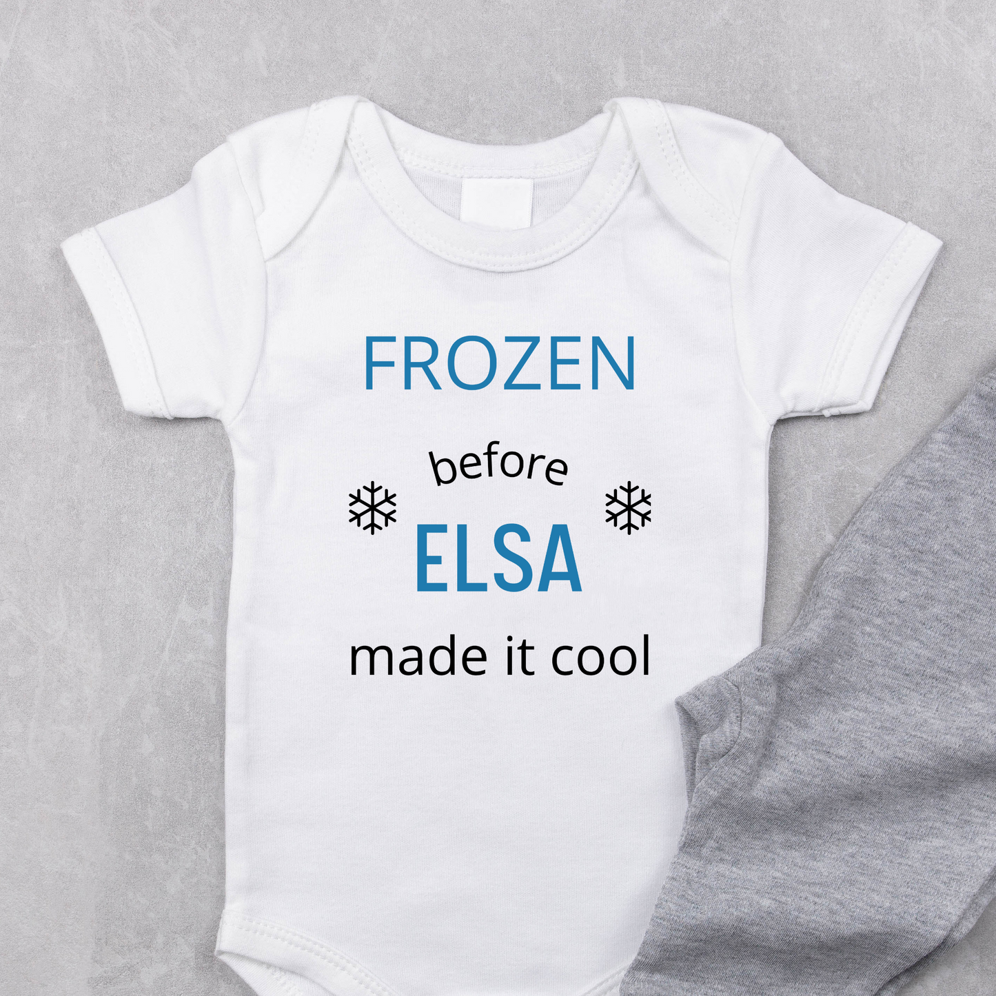 Frozen Before Elsa Made it cool Pregnancy Reveal Bodysuit | IVF baby Onesie Pregnancy Announcement Reveal | #babyonesie #baby #babyclothes #onesie #babygirl #babyboy #babyfashion #onesies #babyshower #handmade #babyshowergift #shopsmall #babygift #babyonesies #babyromper #etsyshop #etsy #smallbusiness #babyclothing #babybodysuit #pajamas #onesiepajamas #kidscanvas #kidstops #babyshowergiftideas #babyshower #gift #baby