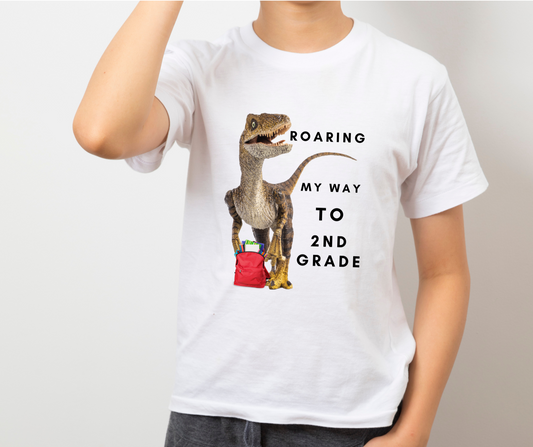 Dinosaur Back to School First Day of School Shirt