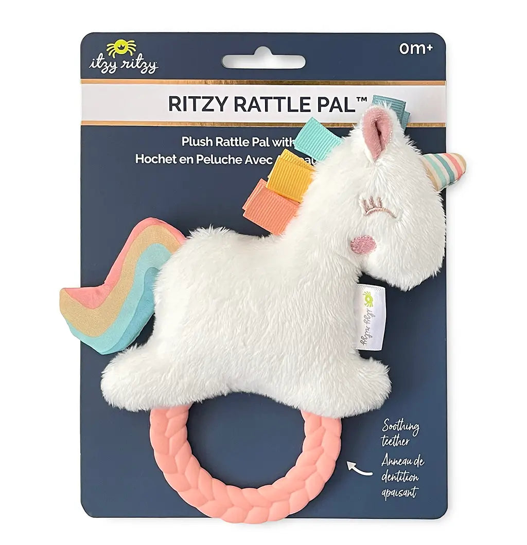 Ritzy Rattle Pal Plush Rattle Pal with Teether Unicorn