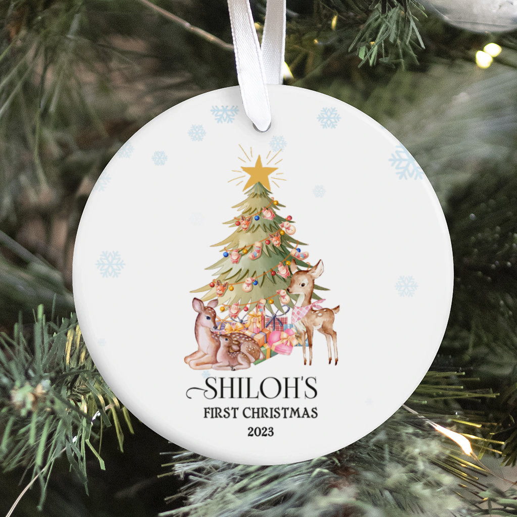baby's first Christmas ornament, Christmas decor, personalized, baby gift idea
