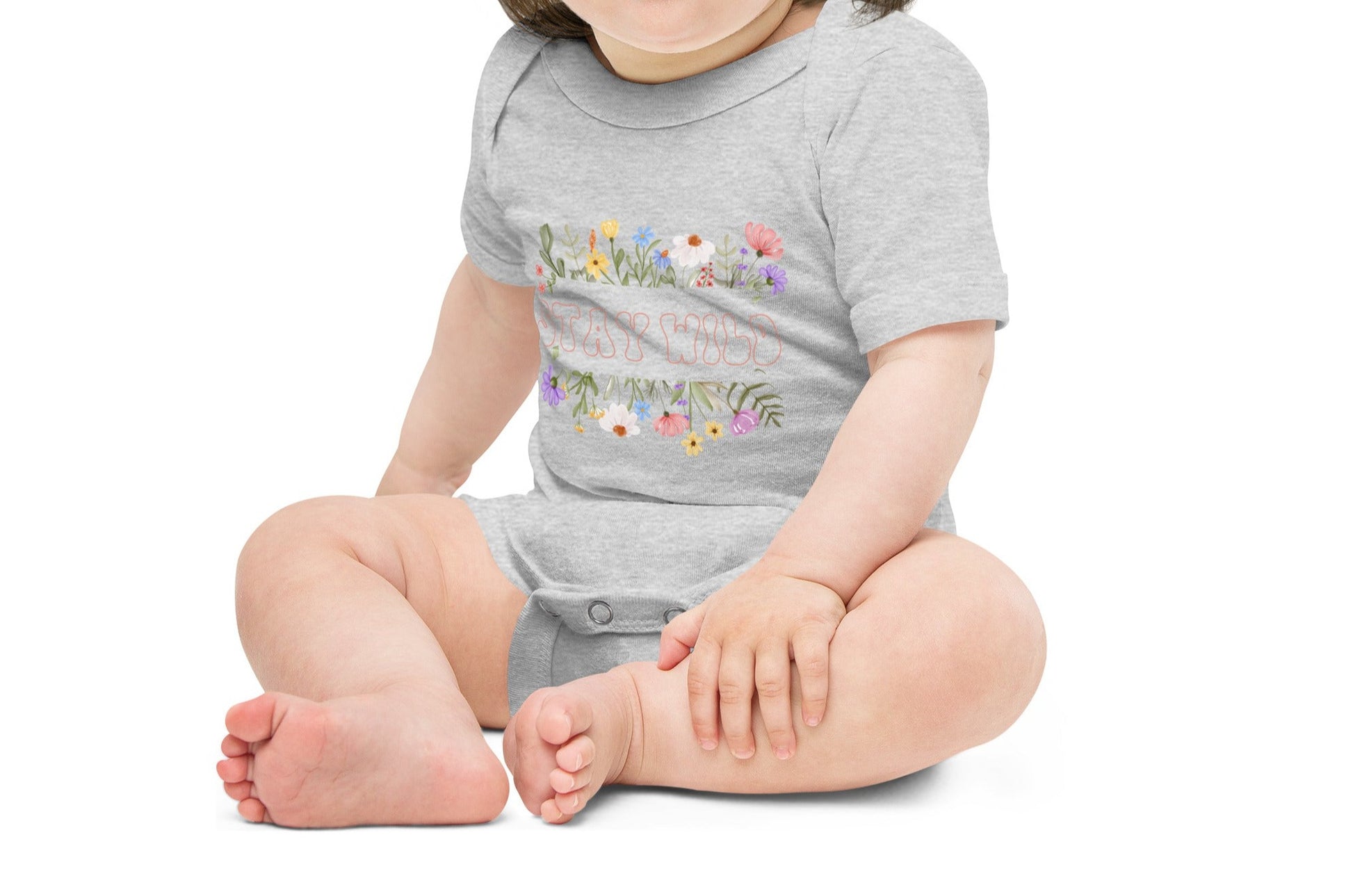 Spring Floral Footie Onesie