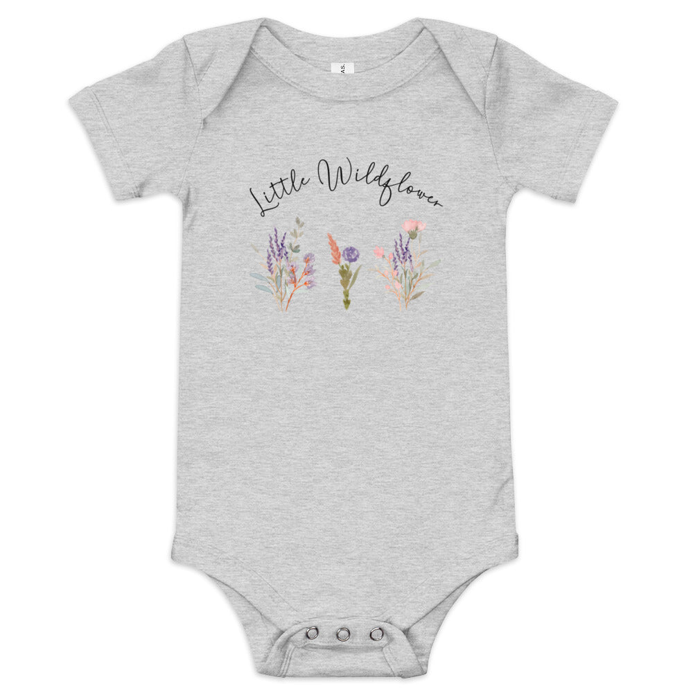 wildflower baby shower clothing | wildflower baby shower gift | wildflower baby nursery | wildflower baby shower centerpiece