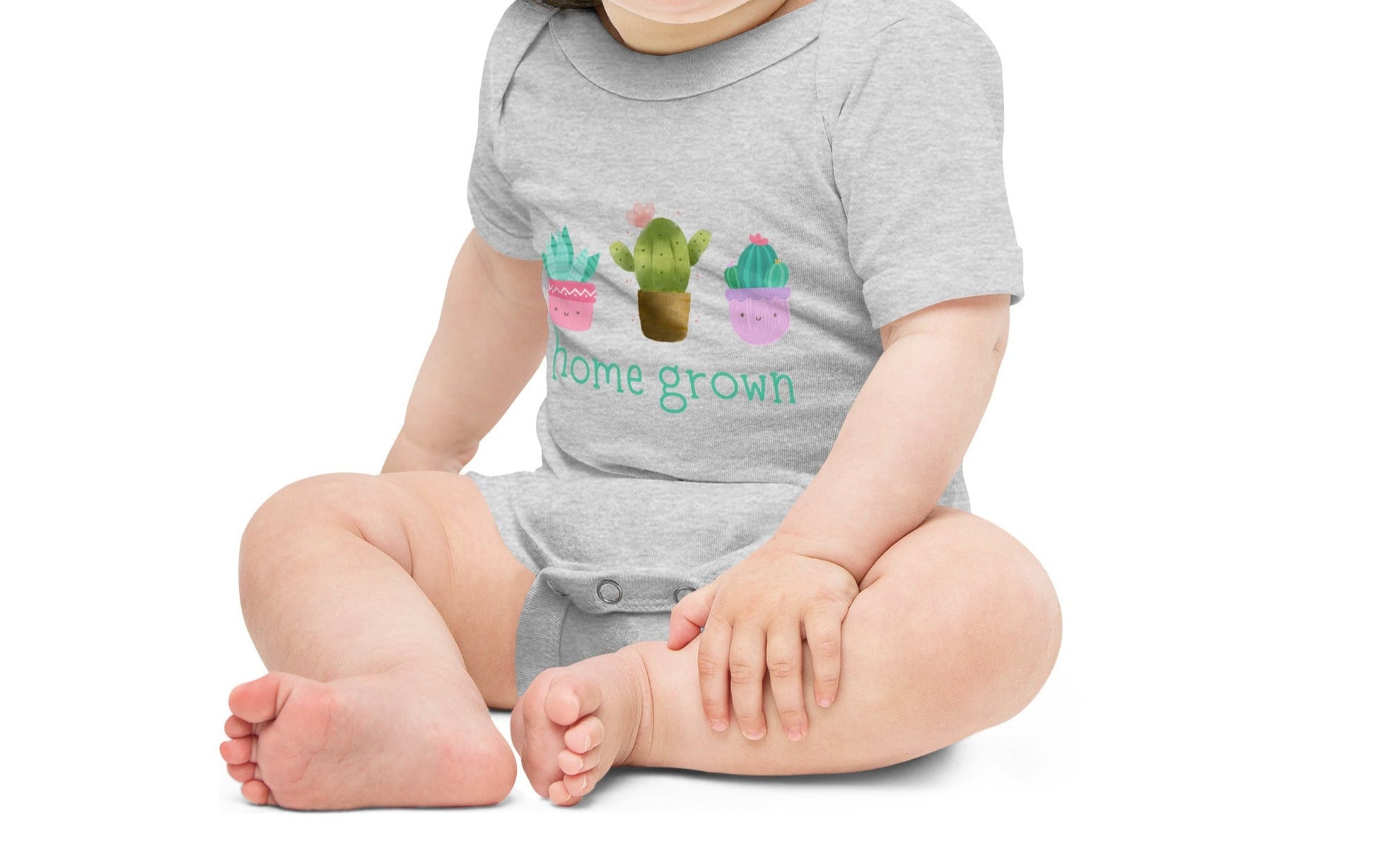 Home Grown Infant Long Sleeve Bodysuit | cute onesie | cute onesies baby outfit