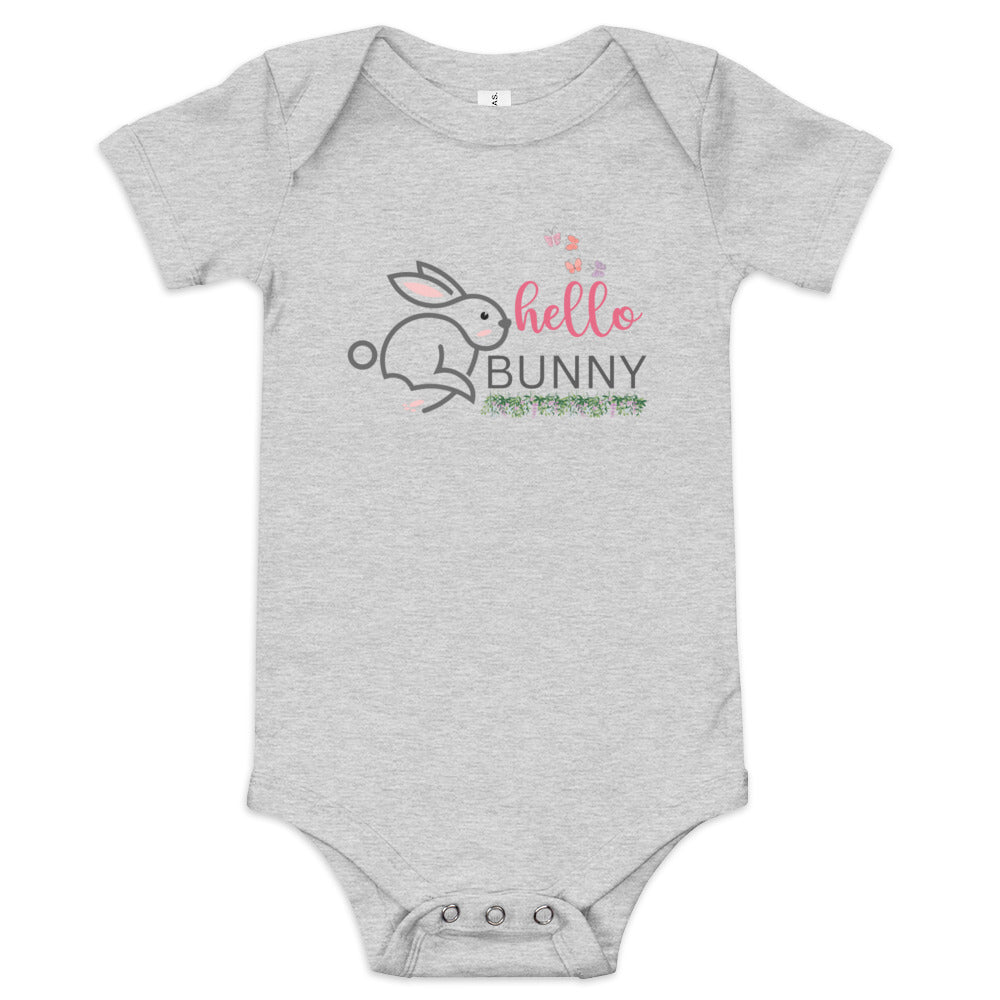 Hello Bunny Baby Short Sleeve One Piece