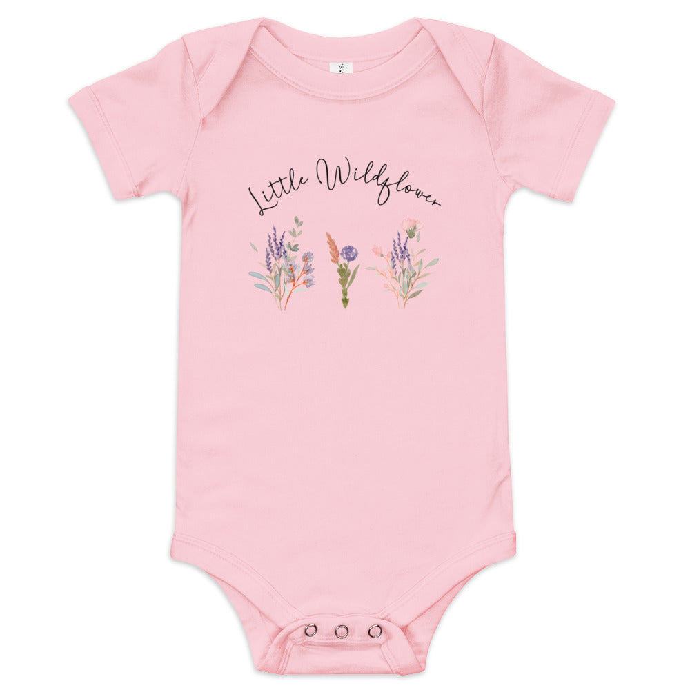  Little Wildflower Baby Bodysuit | Little Wildflower - Baby Onesie - Infant Apparel | Just like wildflowers, little ones grow to be wild, free, and beautiful.