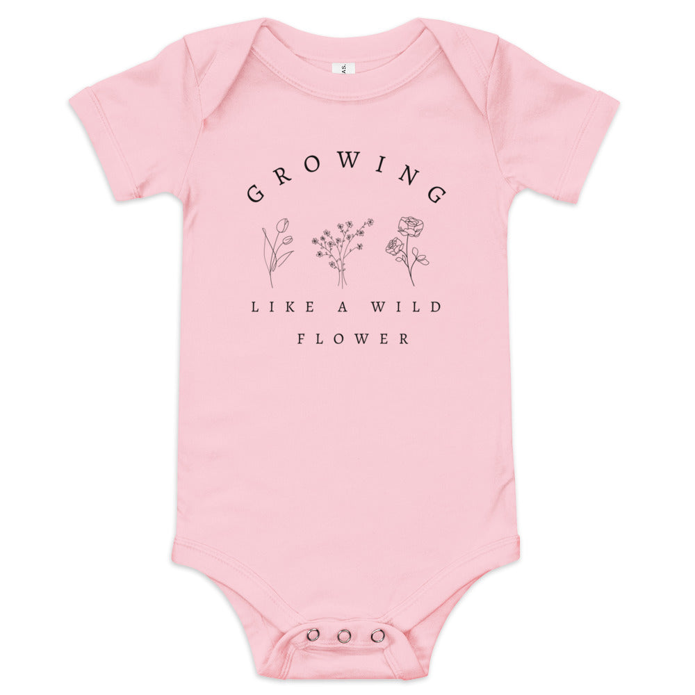 wildflower baby onesie | wildflower babyshower gift ideas