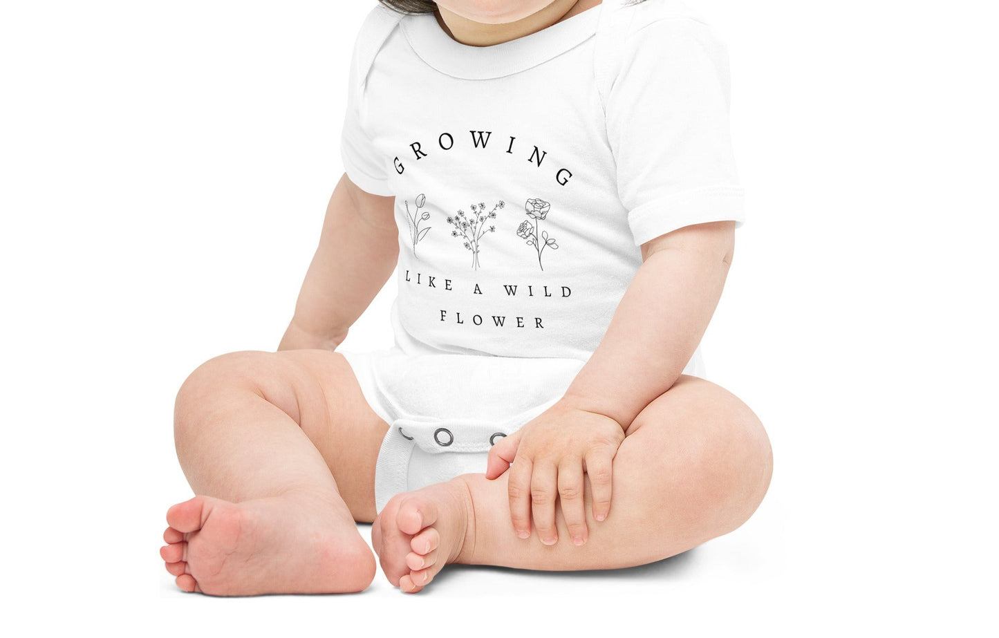 Wildflower Beautiful Fierce & Free Baby Bodysuit Baby Outfit Inspirational Baby Clothes Unique Gift for New Baby Shower Gift