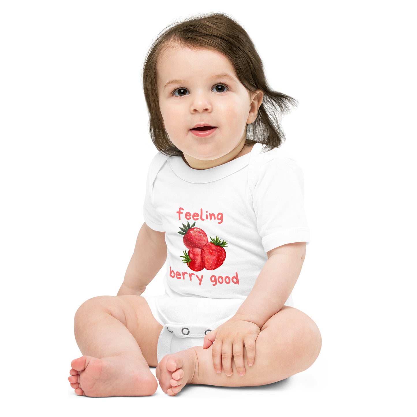 strawberry shirt for baby gifts, babyshwoer gift ideas, strawberry shirt for baby registry, summer outfit, spring outfit, baby summer bubble outfit