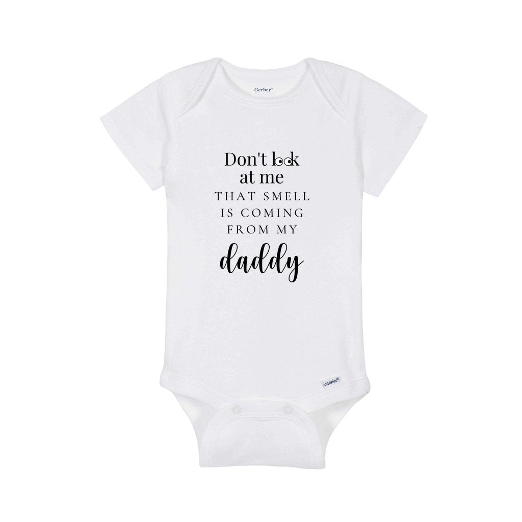 Don't Look At Me That Smell Is Coming From My Grandpa, Funny Grandpa Onesie®, Funny Baby Onesie® , Pregnancy Reveal, Pregnancy Announcement