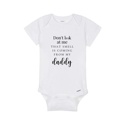 Don't Look At Me That Smell Is Coming From My Grandpa, Funny Grandpa Onesie®, Funny Baby Onesie® , Pregnancy Reveal, Pregnancy Announcement