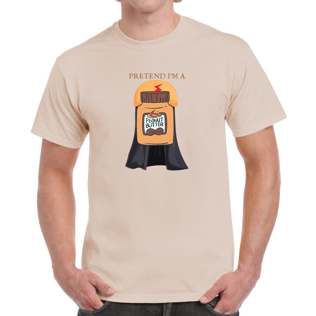 Pretend I'm A Peanut Butter Funny Halloween Cotton T-Shirt – totkorner