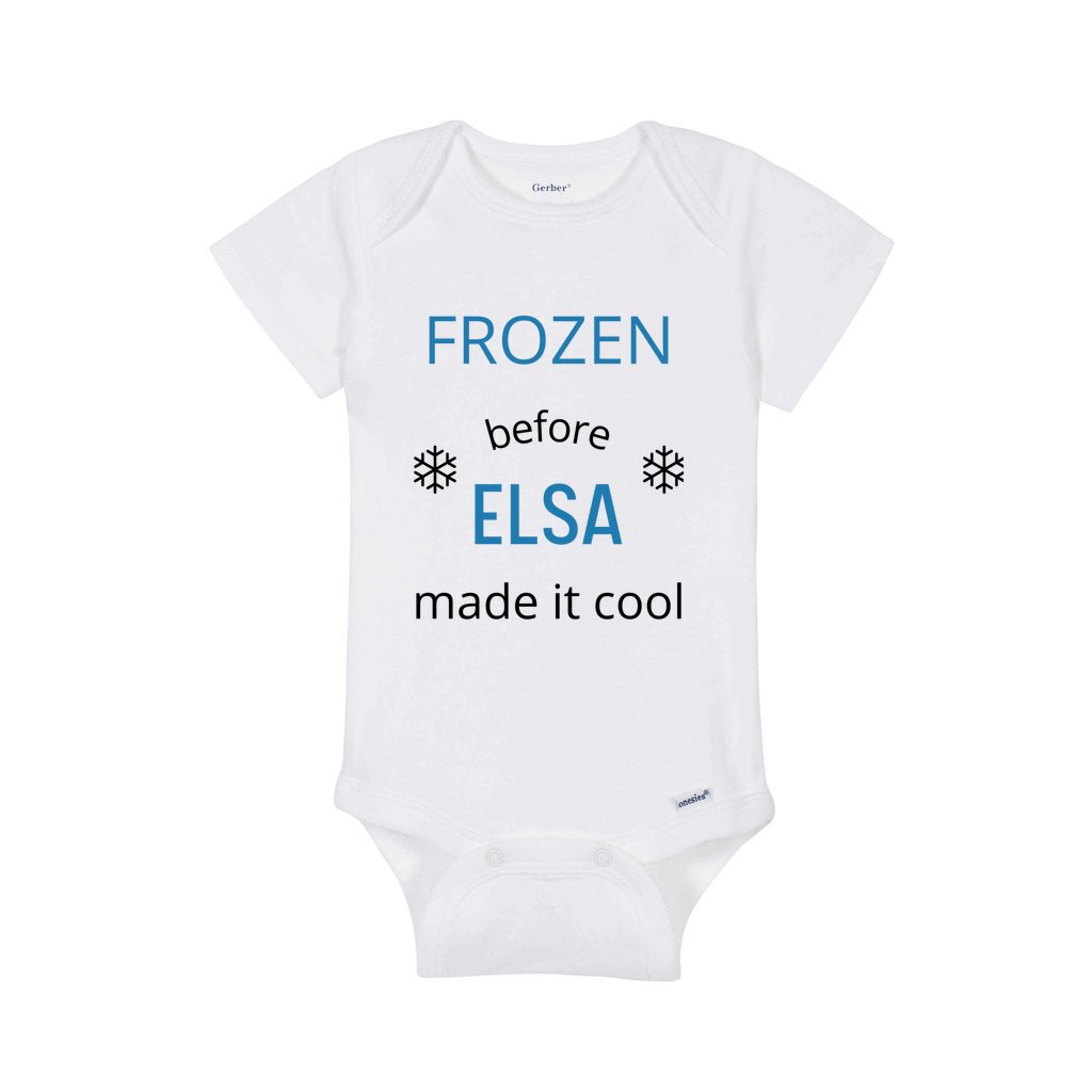 Frozen Before Elsa Made it cool Pregnancy Reveal Bodysuit – totkorner