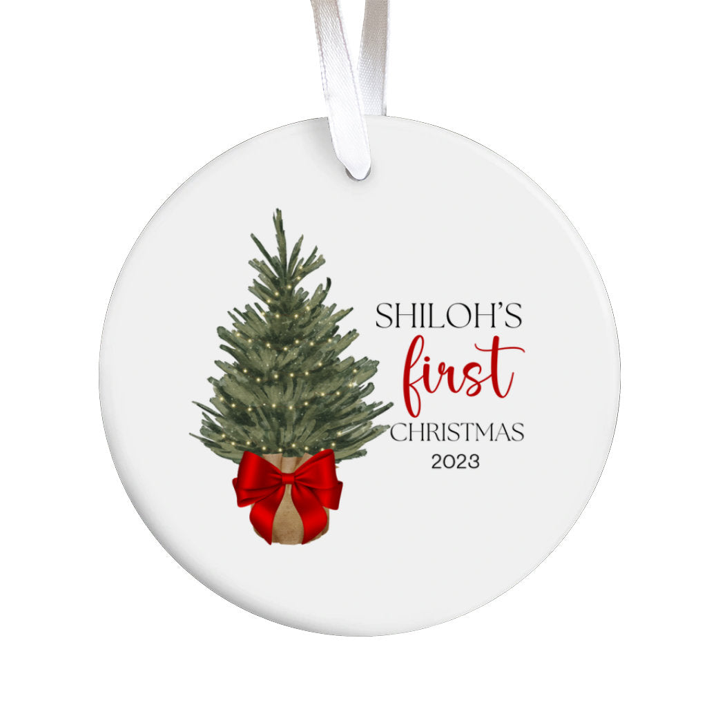 baby's first Christmas ornament, Christmas decor, personalized