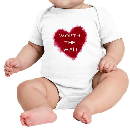 Worth the wait Red Heart Shirt | #babyonesie #baby #babyclothes #onesie #babygirl #babyboy #babyfashion #onesies #babyshower #handmade #babyshowergift #shopsmall #babygift #babyonesies #babyromper #etsyshop #etsy #smallbusiness #babyclothing #babybodysuit #pajamas #onesiepajamas #kidscanvas #kidstops #babyshowergiftideas #babyshower #gift #baby #grandchildgift #rainbowbabyoutfit #rainbowbaby