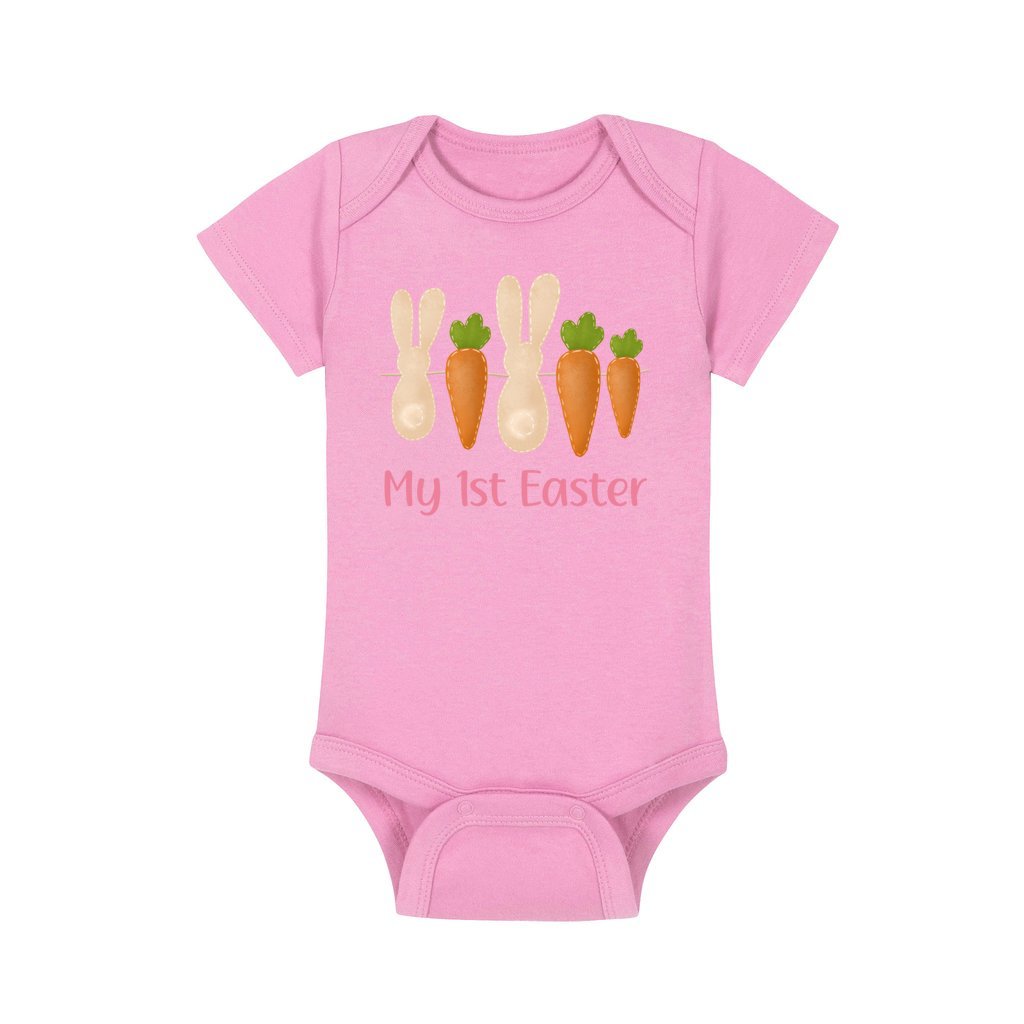 easter baby clothes, funny cute stylish easter baby outfit, first easter Sunday, bunny, rabbit easter, silly easter, easter Sunday gift idea pink