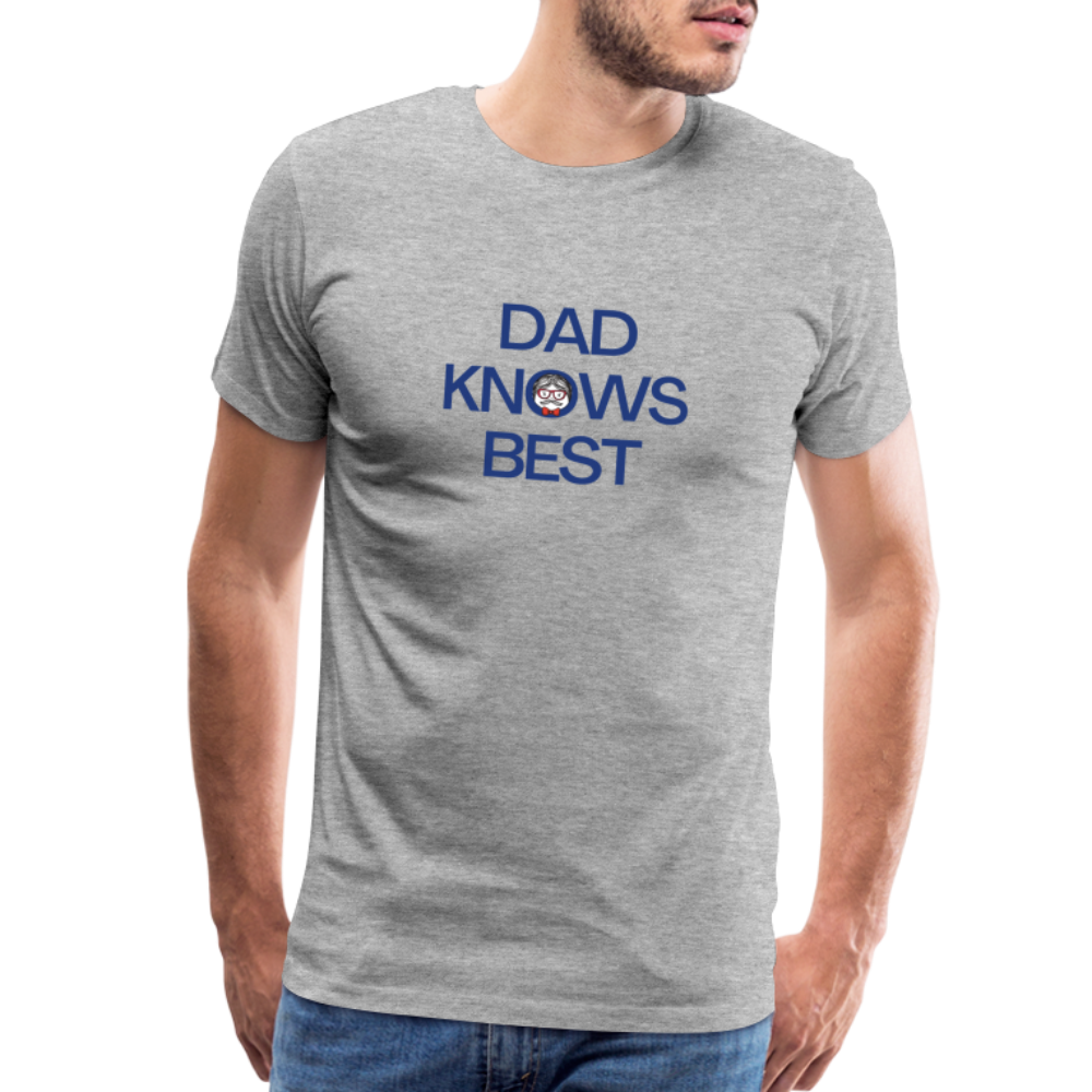 Dad Knows Best Father's Day Gift T-Shirt - heather gray